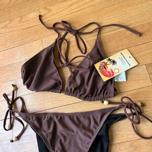 Brown Tie Bikini from Hawaii